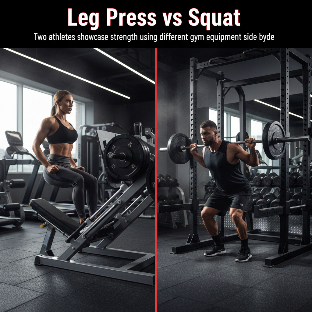 Leg Press vs Squat: 7 Key Differences & Best Uses (2026 Guide)